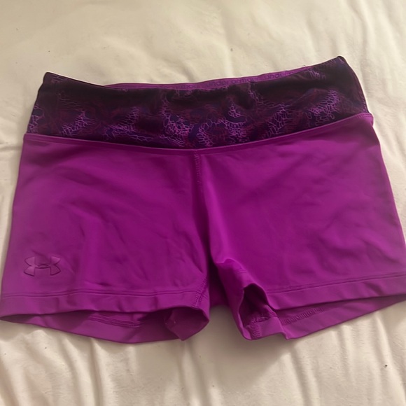 Purple Under Armour Compression Shorts XS - Picture 1 of 5